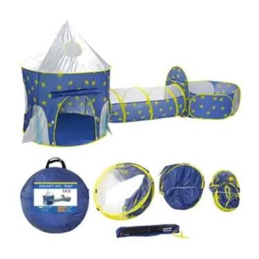 Imagem de Barraca Infantil Toca Túnel 3 Em 1 Azul - Genérico