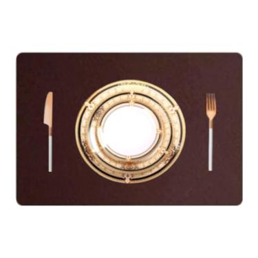 Imagem de 14 Jogo Americano Couro Impermeável Limpa Facil Para Mesa