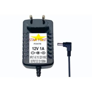 Imagem de Fonte DC 12V 1A com Plug de 5,5mm para Eletrônica - Starfont