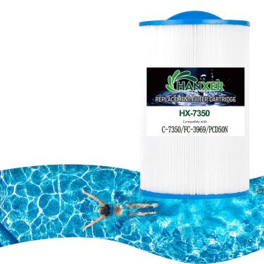 Imagem de HANXER Cartucho de filtro de spa C-7350 compatível com Caldera 50, PLFC-7350, 1019401, 73532, PCD50N, FC-3963, 75017 filtro de banheira de hidromassagem, 1 pacote