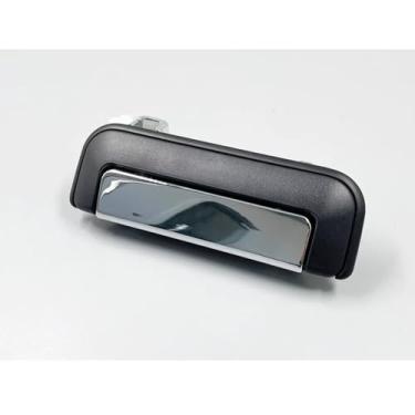 Imagem de Para picape Mitsubishi L200 L300 Van 1999-2004, maçaneta cromada com acabamento preto, maçaneta externa da porta (lado direito)