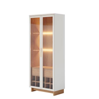 Imagem de Cristaleira Adega 2 Portas 1 Gaveta Eduarda C04 - D'Rossi