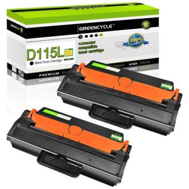Imagem de Cartucho de toner GREENCYCLE MLT-D115L preto, pacote com 2 unidades Sa
