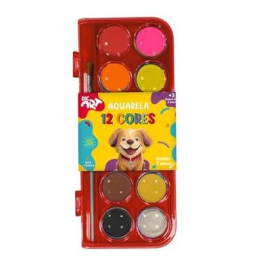 Imagem de DAC - Paleta de Tinta Aquarela com 12 Cores