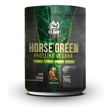Imagem de Vitamin Horse Horse Green 750g Cacau – Proteína Vegana com Creatina, B12 e Minerais-Unissex