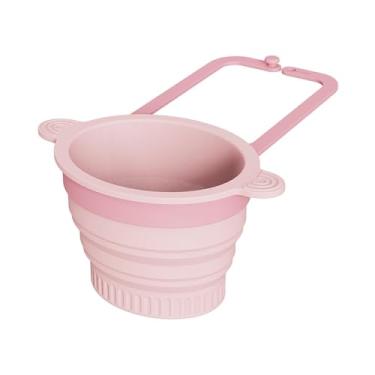 Imagem de Baoblaze Coletor de resíduos de alimentos, filtro coletor de alimentos, filtro de água, de pia de cozinha doméstica, escorredor de pia, Rosa