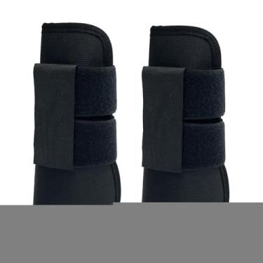 Imagem de oshhni 2x Botas de Cavalo Botas de Tendão À Prova de Choque Leves Proteção Segura para as Pernas para Treinamento de Salto Equipamento Equestre