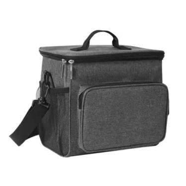 Imagem de Bolsa Térmica Portátil Com Isolamento Térmico De Desenho (CINZA-B110)