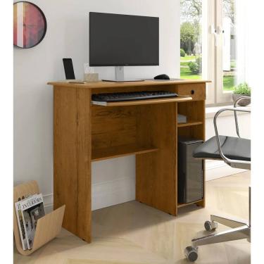 Imagem de MESA DE COMPUTADOR - MARROM freijó 1 gaveta - VIENA saimys