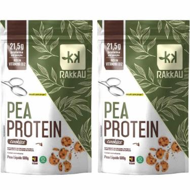 Imagem de Kit 2 Pea Protein Cookies Rakkau 600g - Vegano - Proteína