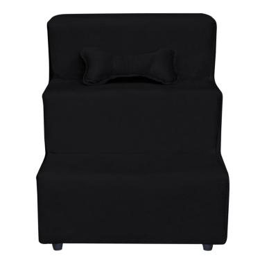 Imagem de Escadinha Pet 3 Degraus Cachorro E Gato Veludo Preto