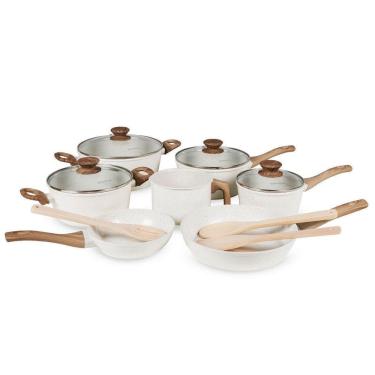 Imagem de Jogo De Panelas 10 Peças Antiaderente Vanilla Tripla Camada