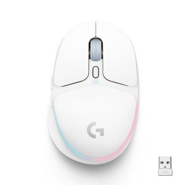 Imagem de Mouse Gamer Sem Fio Logitech G705, Coleção Aurora, RGB, Bluetooth, USB, 6 Botões, Branco - Branco-Unissex