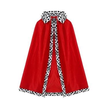 Imagem de Capa de Rei Vermelho em Veludo para Halloween - Adulto e Infantil - co