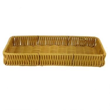 Imagem de Bandeja Tramada Retangular Tipo Vime Multiuso 29X14Cm 6982