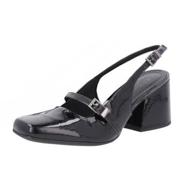 Imagem de Sapato Slingback Feminino Conforto Verniz Couro Usaflex