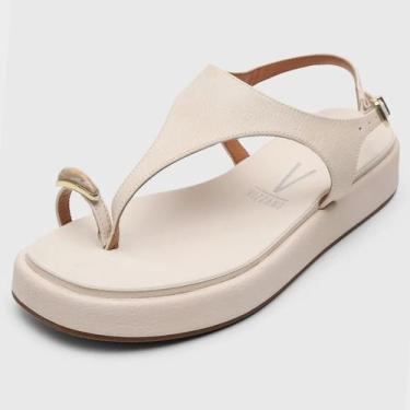 Imagem de Papete Vizzano Flat Detalhe Feminino - Off White, 36