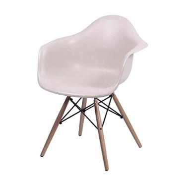 Imagem de KIT 04 CADEIRAS DKR COM BRACO FENDI BASE MADEIRA