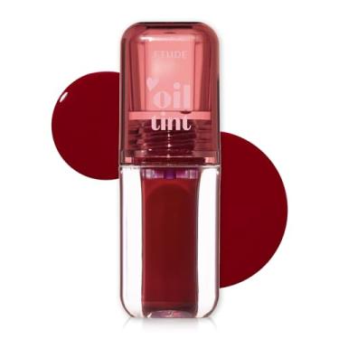 Imagem de ETUDE Dear Darling Oil Tint #2 Ameixa Berry 4,2 g | Óleo labial altamente hidratante e forte hidratante/brilho labial | Lábios lisos e úmidos | Tinta de óleo labial não pegajosa para lábios secos |