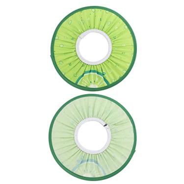 Imagem de Cryfokt Chapéu de Banho Infantil Com Impressão de Desenho Animado, Evita que a água entre Nos Olhos e Nas Orelhas, Touca de Xampu Confortável para Bebês para Banho, Touca de Infantil Fofa (Verde)