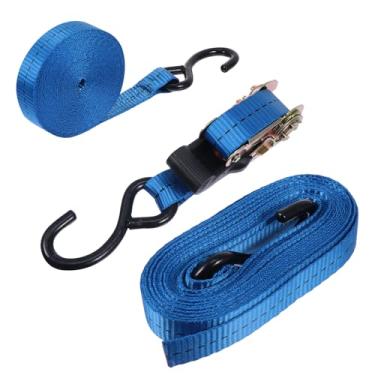 Imagem de Heavy Duty Ratchet Tie Down Strap Nylon Cargo Belt with Reinforced Metal Buckle for Moving Appliances Motorcycle Truck Secure Binding