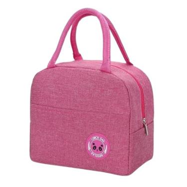Imagem de Bolsa Térmica Anti Vazamento Unissex - Ideal para Lancheira, Marmita, Academia, Trilhas, Piqueniques, Acampamentos, Caminhadas e Praia. (ROSA CHICLETE)