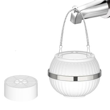 Imagem de Filtro de água para torneira de banheira, sistema de filtragem granular LXIANGN de 10 estágios para banheira, suaviza a água dura, remove cloro e flúor, 12.000 litros de filtragem – Seguro para pele e