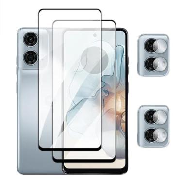 Imagem de Para Moto G84 G54 G34 G14 G04 G24 Power, vidro temperado 4in1 2.5D Full Cover Screen Protetor