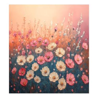 Imagem de Blueangle Capa de ímã de máquina de lavar louça para pintura de margaridas, decoração da capa frontal da máquina de lavar louça, adesivos de eletrodomésticos, adesivos de eletrodomésticos, 58 cm C x