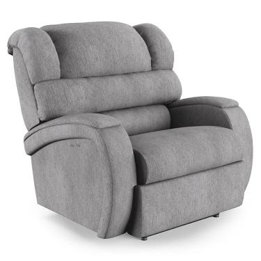 Imagem de Poltrona Do Papai Reclinável Napoli Power Touch Massagem Linho Fh1 Cinza