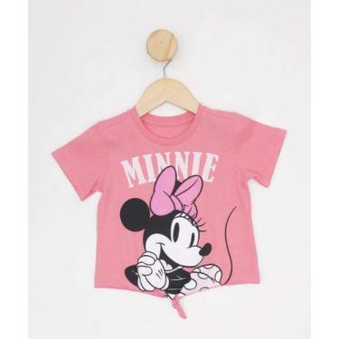 Imagem de Camiseta Infantil Nó Minnie Disney Tam 1 a 3-30009, Rosa, 2