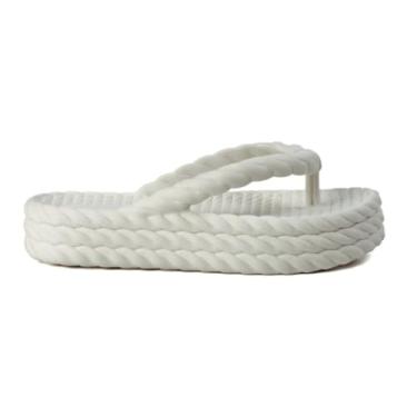 Imagem de Chinelo Nuvem Feminino Plataforma Ortopédico Dedo Leve 2313 (Branco, BR, Adulto, Numérico, 39)