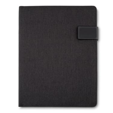 Imagem de Caderno de Anotações Moderno em Madeira com Suporte para Caneta, Design Elegante (Pasta Capa em Poliéster)