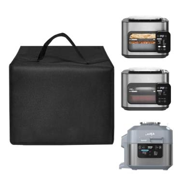 Imagem de Capa para fritadeira a ar, resistente, resistente ao calor, à prova d'água, capa protetora contra poeira para Ninja Combi multicooker, forno e fritadeira a ar/fritadeira a ar rápida SF300C 6-qt (preto