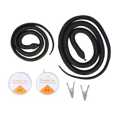 Imagem de SIWOTED 2 Conjunto de Brincadeira de Cobra com Clipe de Corda Clipe Adulto Realista em Brinquedo para Provocar Amigos Prop Presente