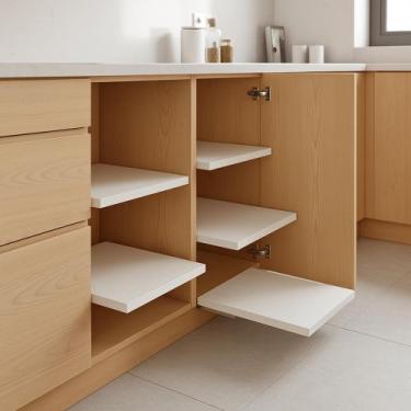 Imagem de Prateleira Deslizante sem Borda Organizador Telescópico Para Armário, 