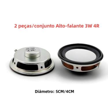 Imagem de Mini Alto-falante De 3W Com 5CM De Diâmetro E 4 Ohms Para Kit Arduino,