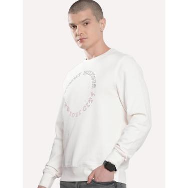 Imagem de Moletom Tommy Hilfiger Masculino Crewneck Monotype Roundall Off-White-Masculino