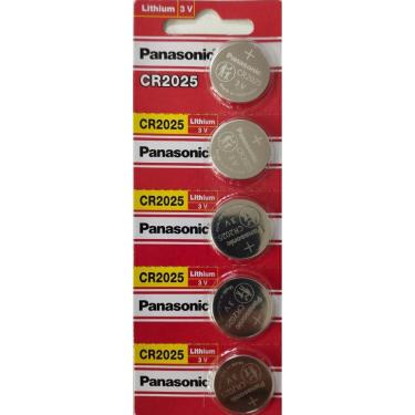 Imagem de Kit Com 10 Cartelas De Bateria Cr2025 3V Panasonic C/5 Unid