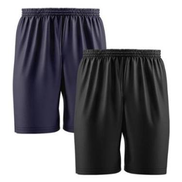 Imagem de Kit 2 Calção Short Futebol Basquete Vôlei Bermuda Dry Treino Academia-Masculino