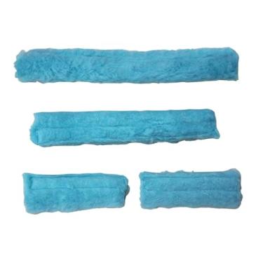 Imagem de simhoa Protetores de focinheira para cabresto de cavalo, acessórios de proteção para equinos, macios e acolchoados para uso em estábulos, acessórios para, Azul