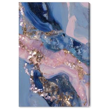 Imagem de Rose Gold Nebula II Impressão em Tela Rosa Decoração de Parede por Art Remedy, Gallery Wrapped, 25 x 38 cm