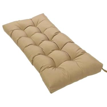 Imagem de BAHULA Almofada de banco de jardim à prova d'água, almofada de banco para varanda e pátio, almofada macia para cadeiras de balanço internas e espessas para varanda swing, sofá de namoradeira, móveis