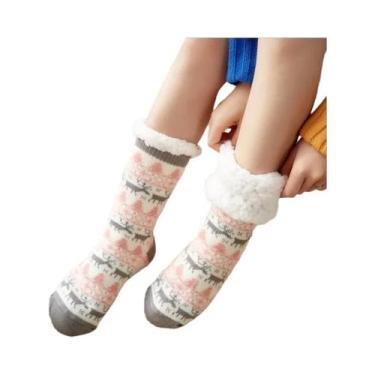 Imagem de Casaco de Pelúcia Feminino para Inverno - Pinguim, Veado, Urso - Quent