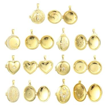 Imagem de Ipotkitt Pingentes de latão para fabricação de joias leme, navio memória, medalhão, coração, peixe, cozinha, animais, utensílios, amuletos de dólar para joias, pulseira, colar, Latão, Sem Pedra