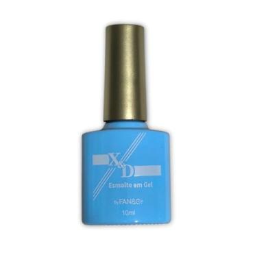 Imagem de Esmalte em Gel Azul Bebê 10ml Secagem LED UV Alta Fixação Brilho Intenso Uso Profissional Unhas