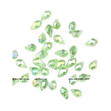 Imagem de 50 Peças De Pingente Briolette 5x8mm Em Cristal Austríaco, Gota D'água