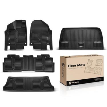 Imagem de YHTAUTO Tapetes de chão e forro de carga para Honda Odyssey 2018-2025 2026, ajuste personalizado, proteção para todos os climas, tapetes de carro à prova d'água, antiderrapante e inodoro, acessórios