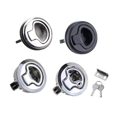 Imagem de Puxador tipo rebote interno e externo abertura bidirecional alça embutida trava de caixa de ferramentas Rv 1 peça (ZDC-chave-50 mm)