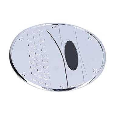 Imagem de KIMISS Guarnição da Tampa do Tanque de Combustível para CX3 CX-3 2016-2018, Decoração da Tampa do Tampão de Gás Cromado, Proteção Adesiva ABS